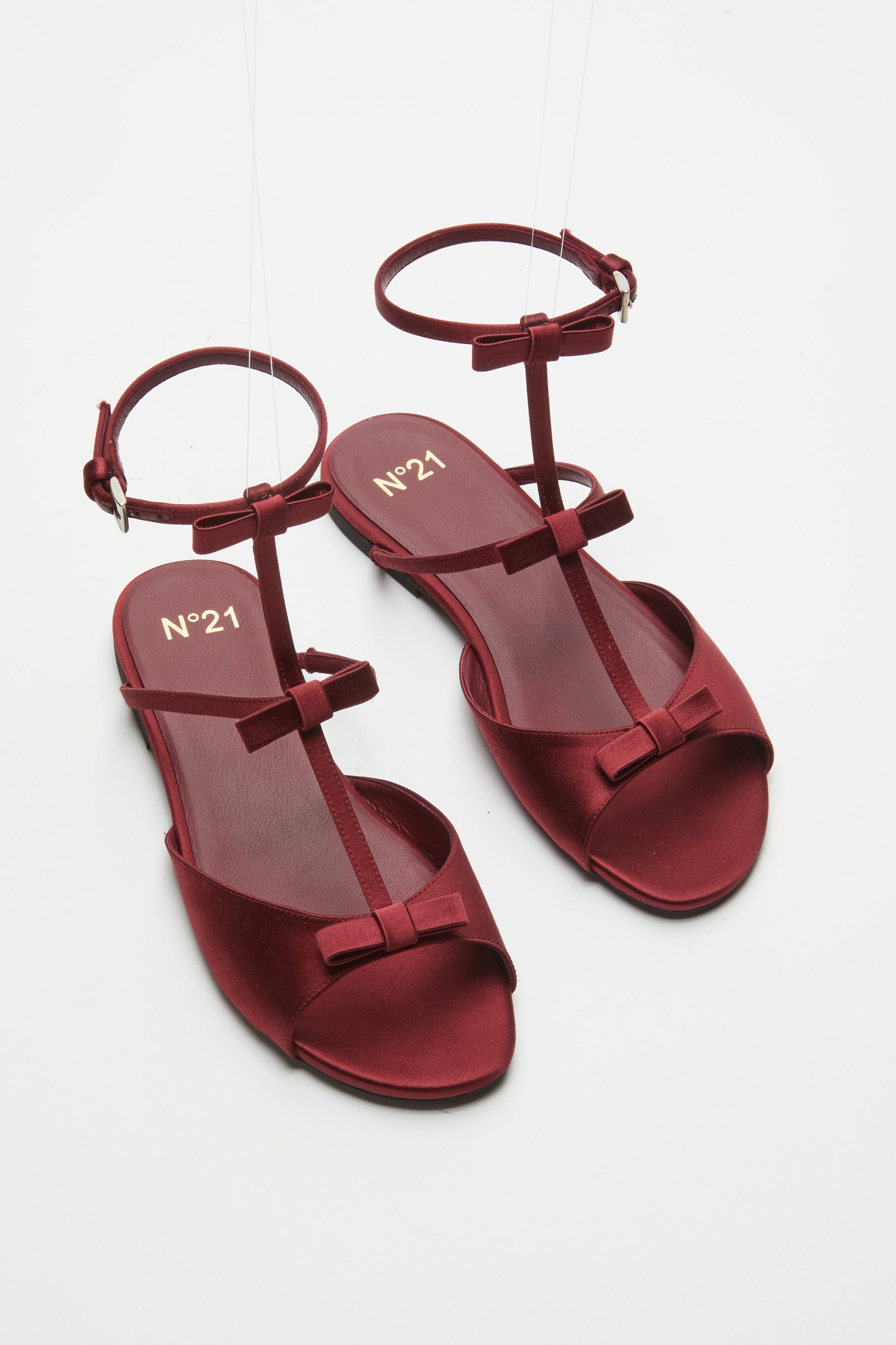 Bow-Detail Flat Sandals