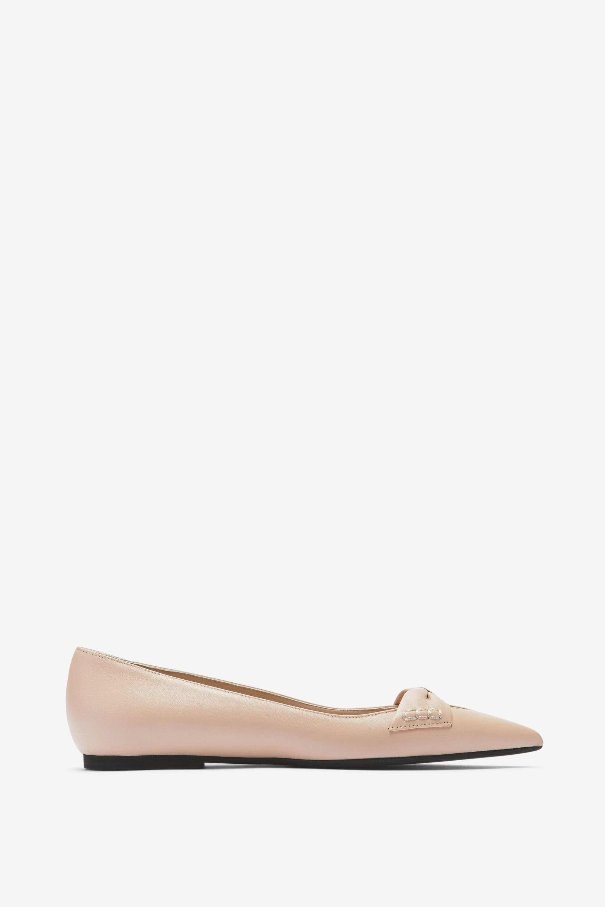 Bow-Embellished Ballet Pumps