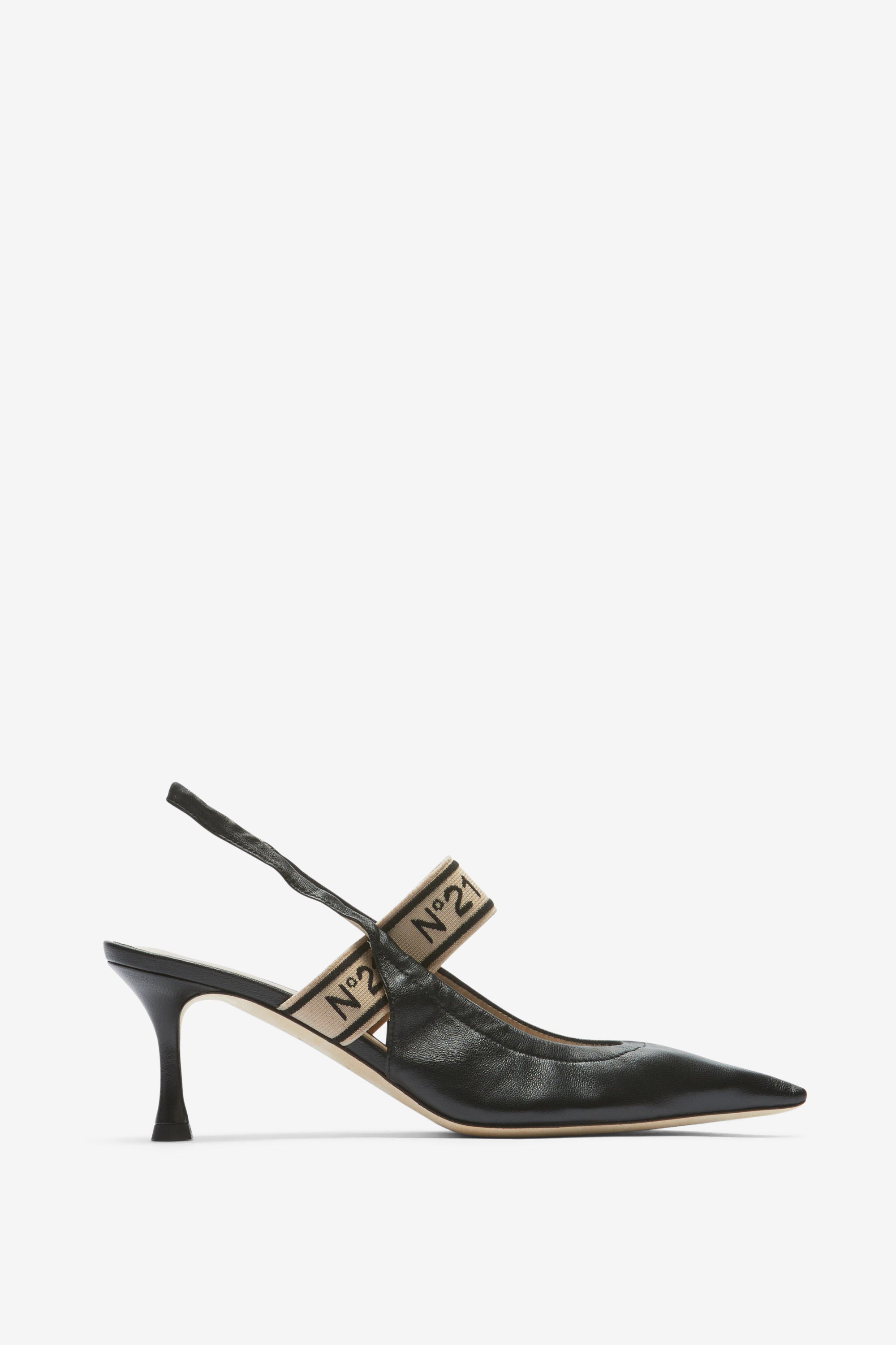 Slingback in Pelle