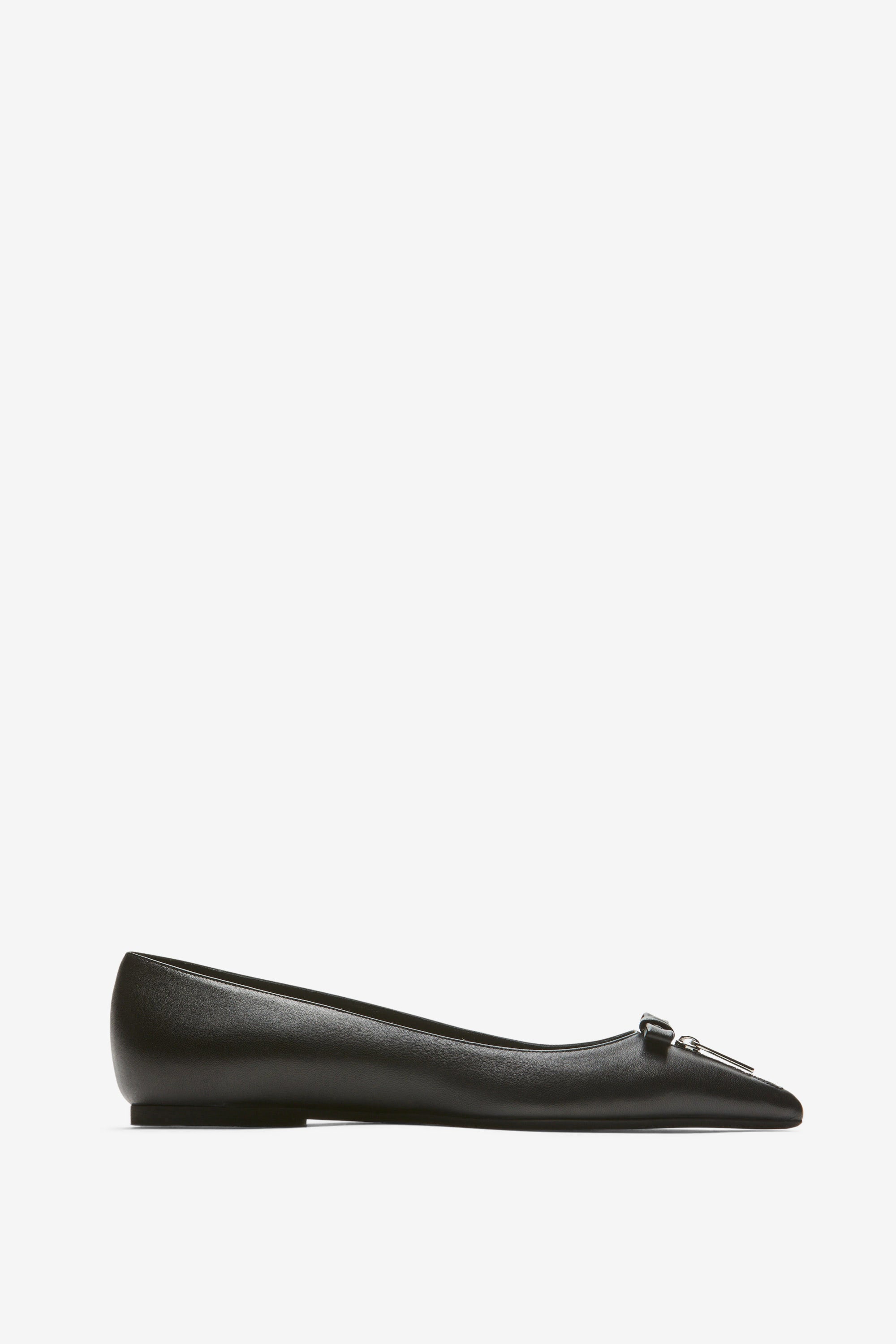 Zip-Detail Ballet Pumps