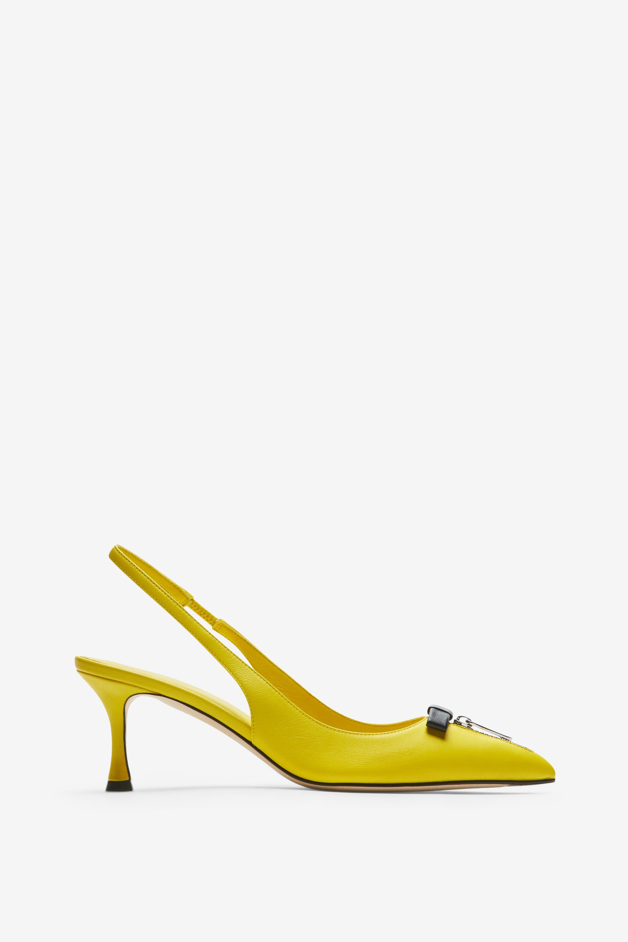 Zip-Detail Slingback Pumps