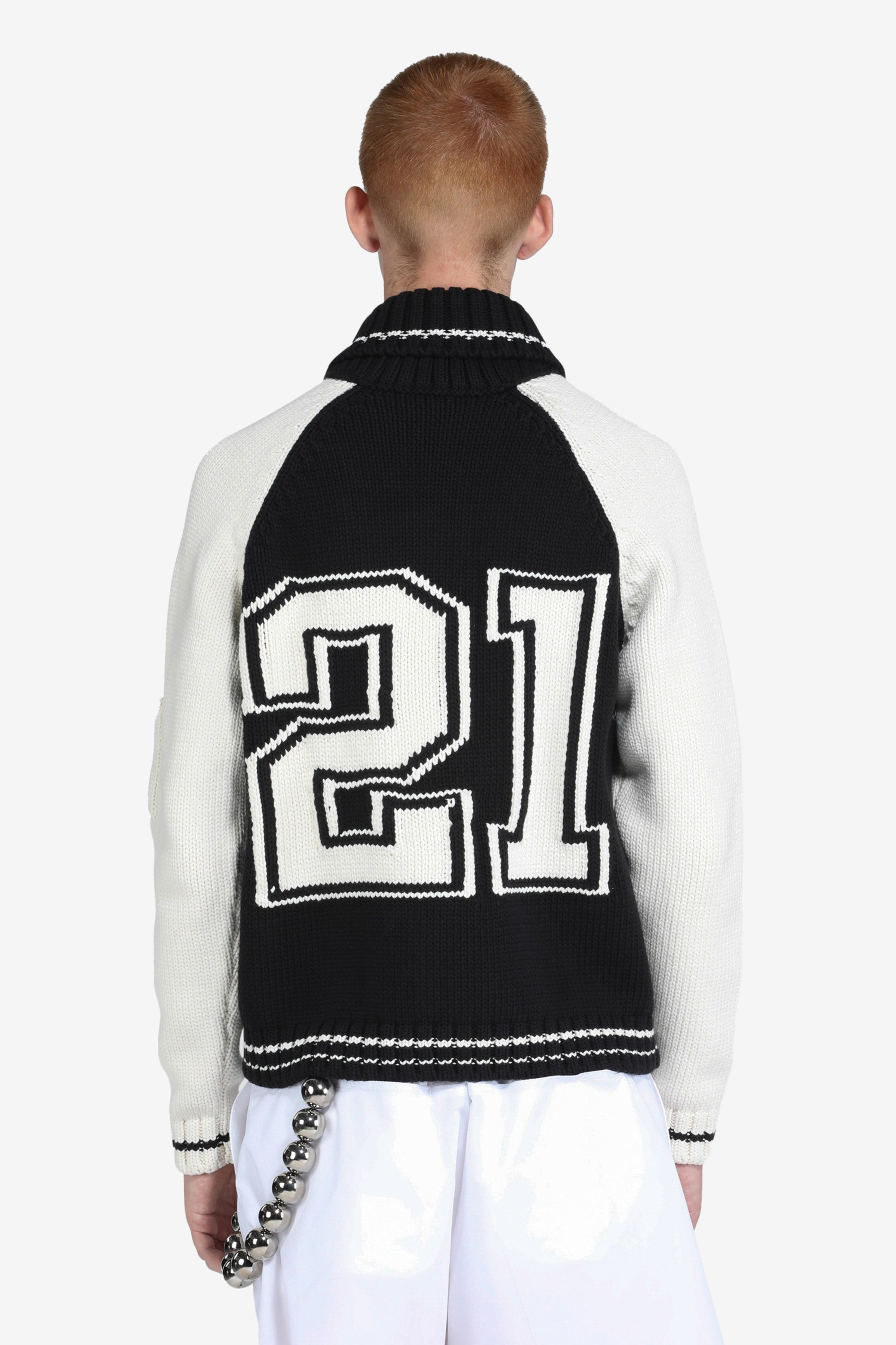 Logo-Intarsia Cardigan	