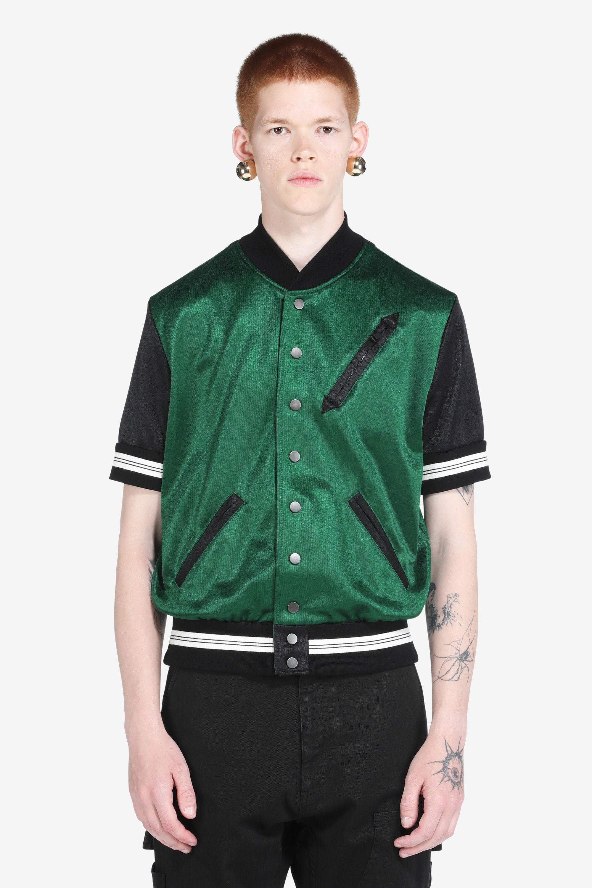 Short-Sleeve Bomber Jacket