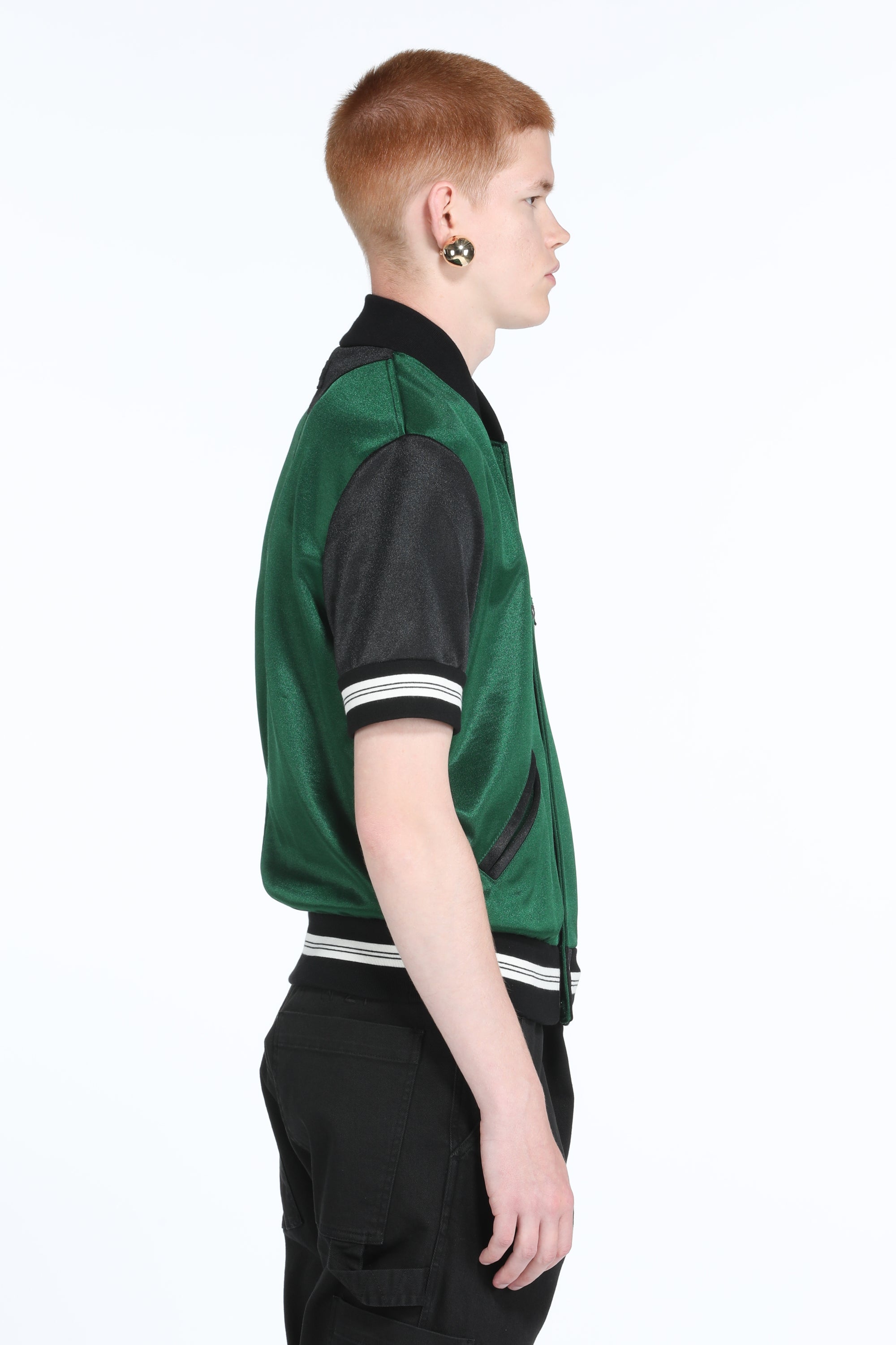 Short-Sleeve Bomber Jacket