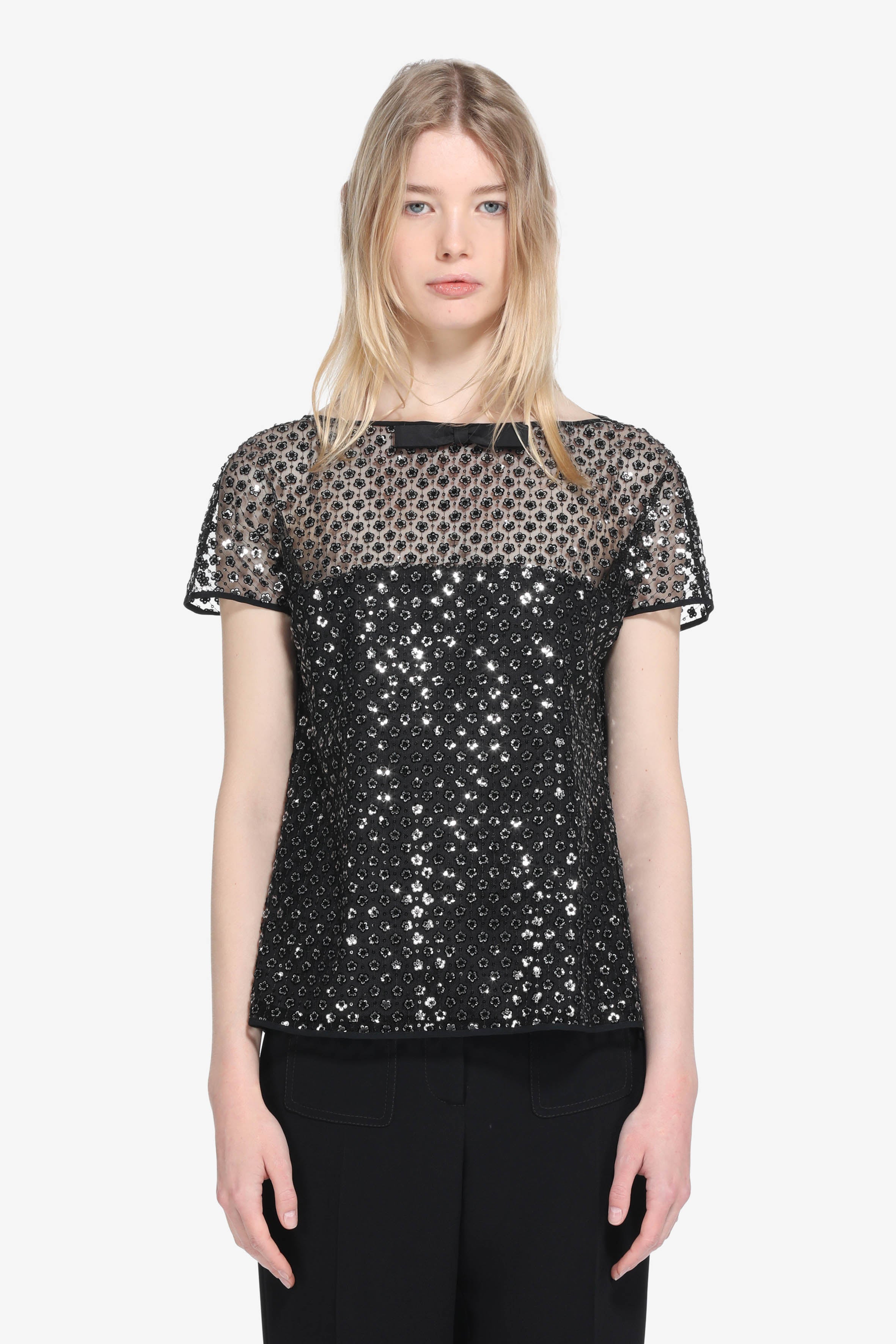 Top in Rete con Paillettes