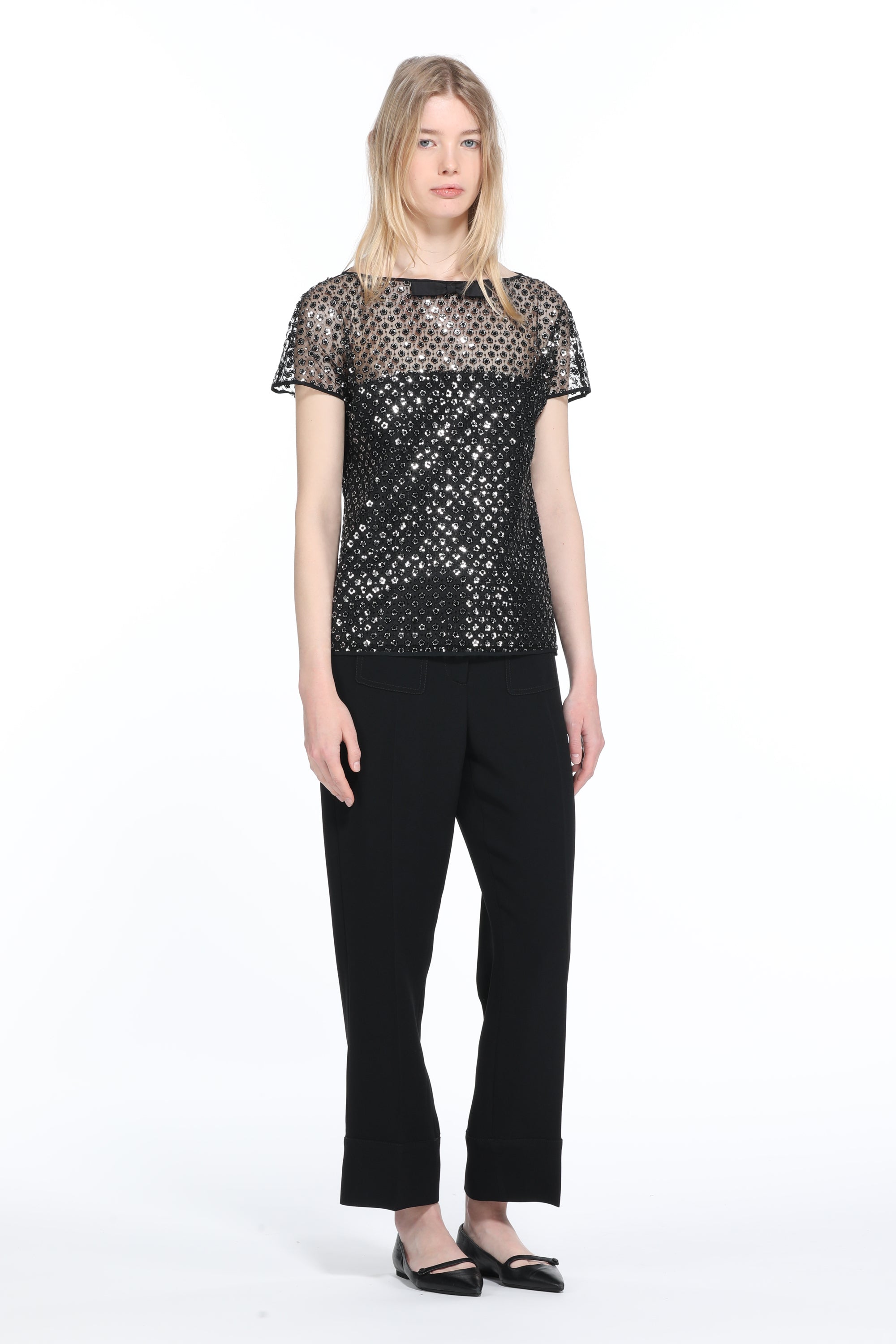 Top in Rete con Paillettes