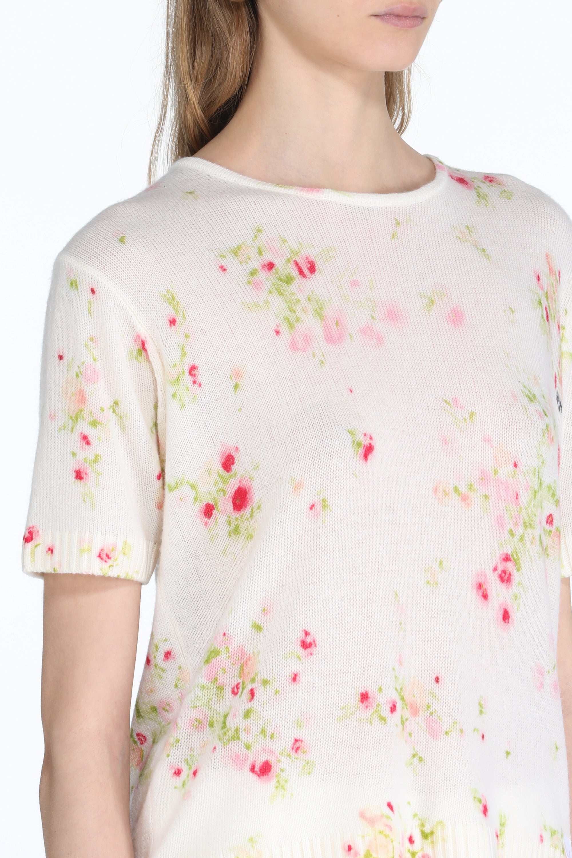 Floral-Jacquard Sweater