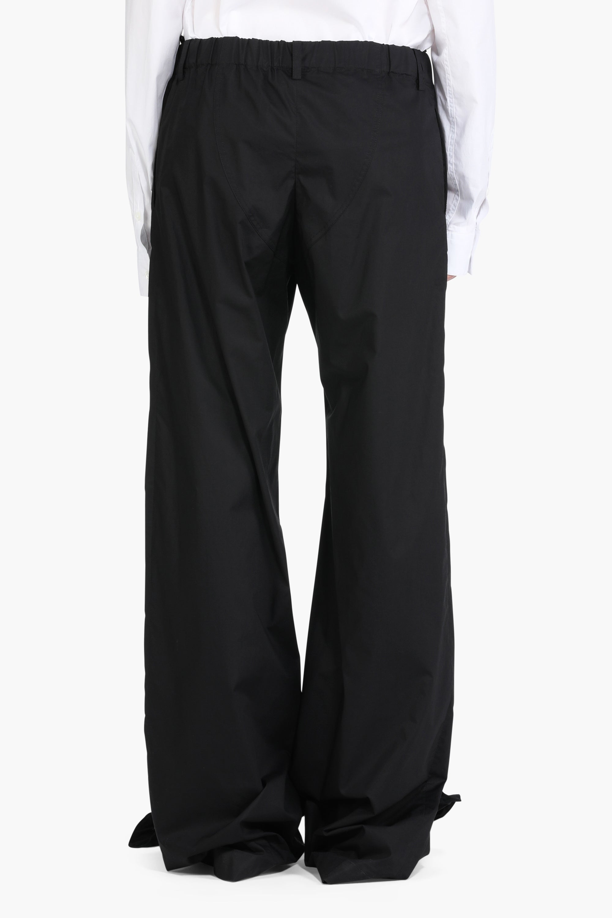 Wide-Leg Cotton Trousers