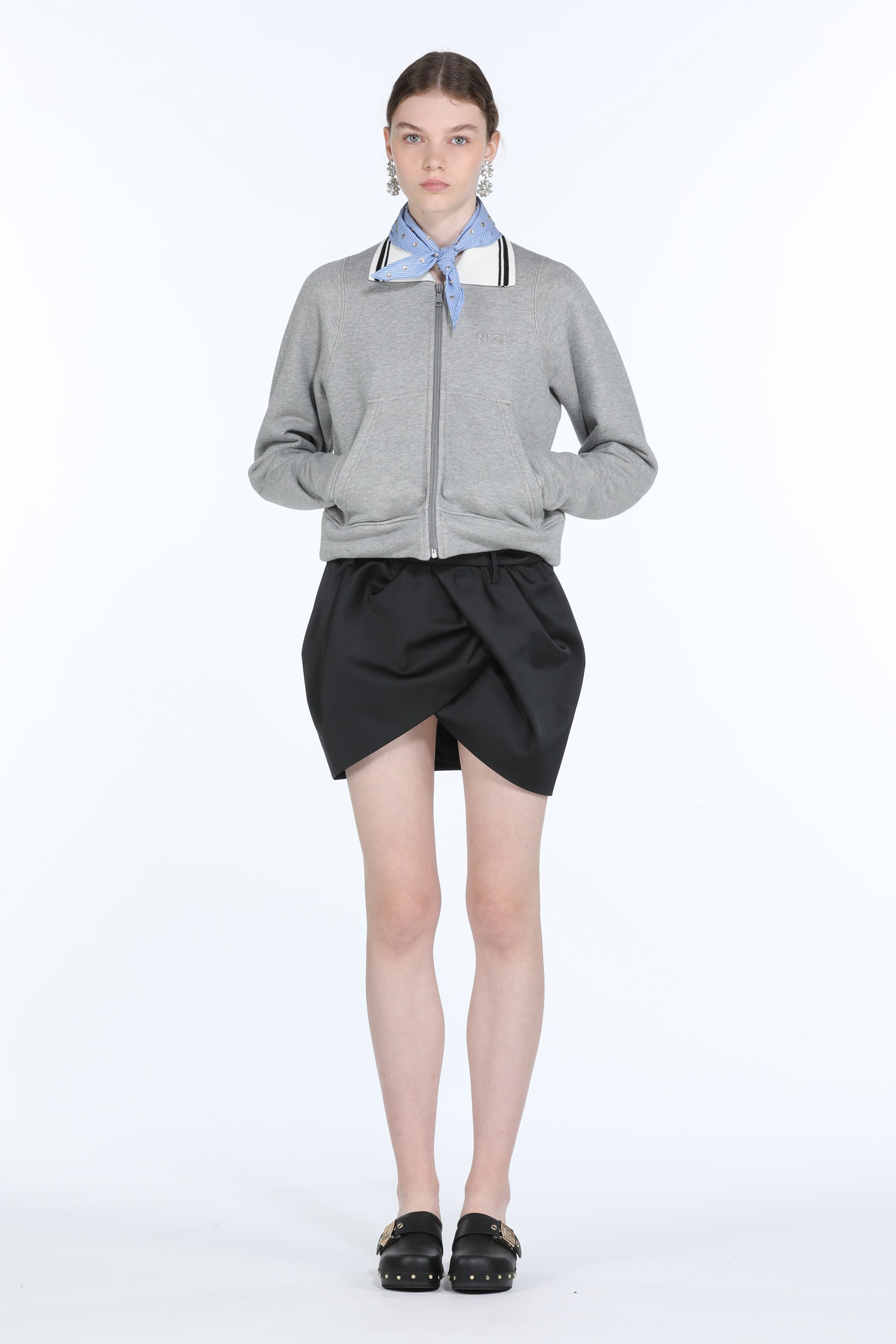 Contrast-Collar Cotton Jacket