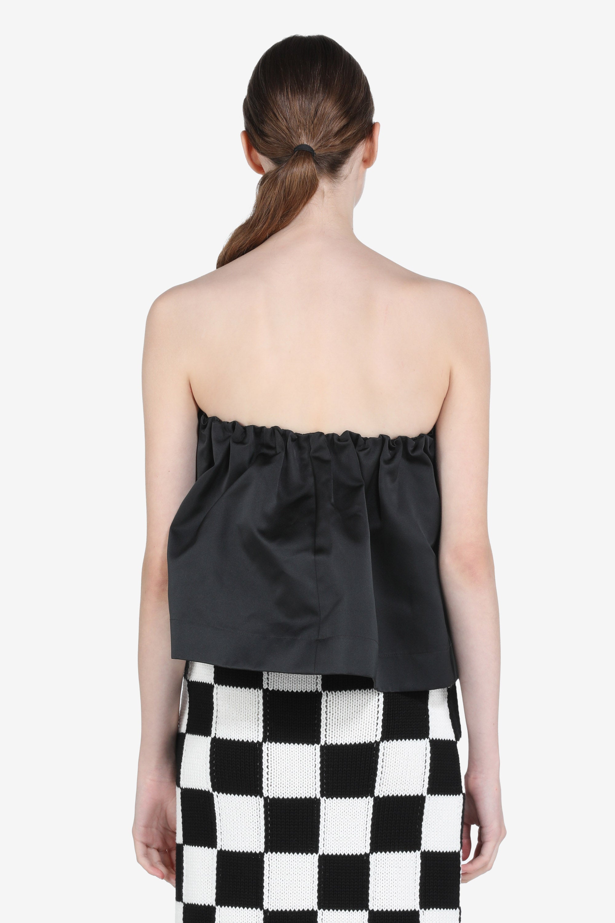 Strapless Taffeta Top