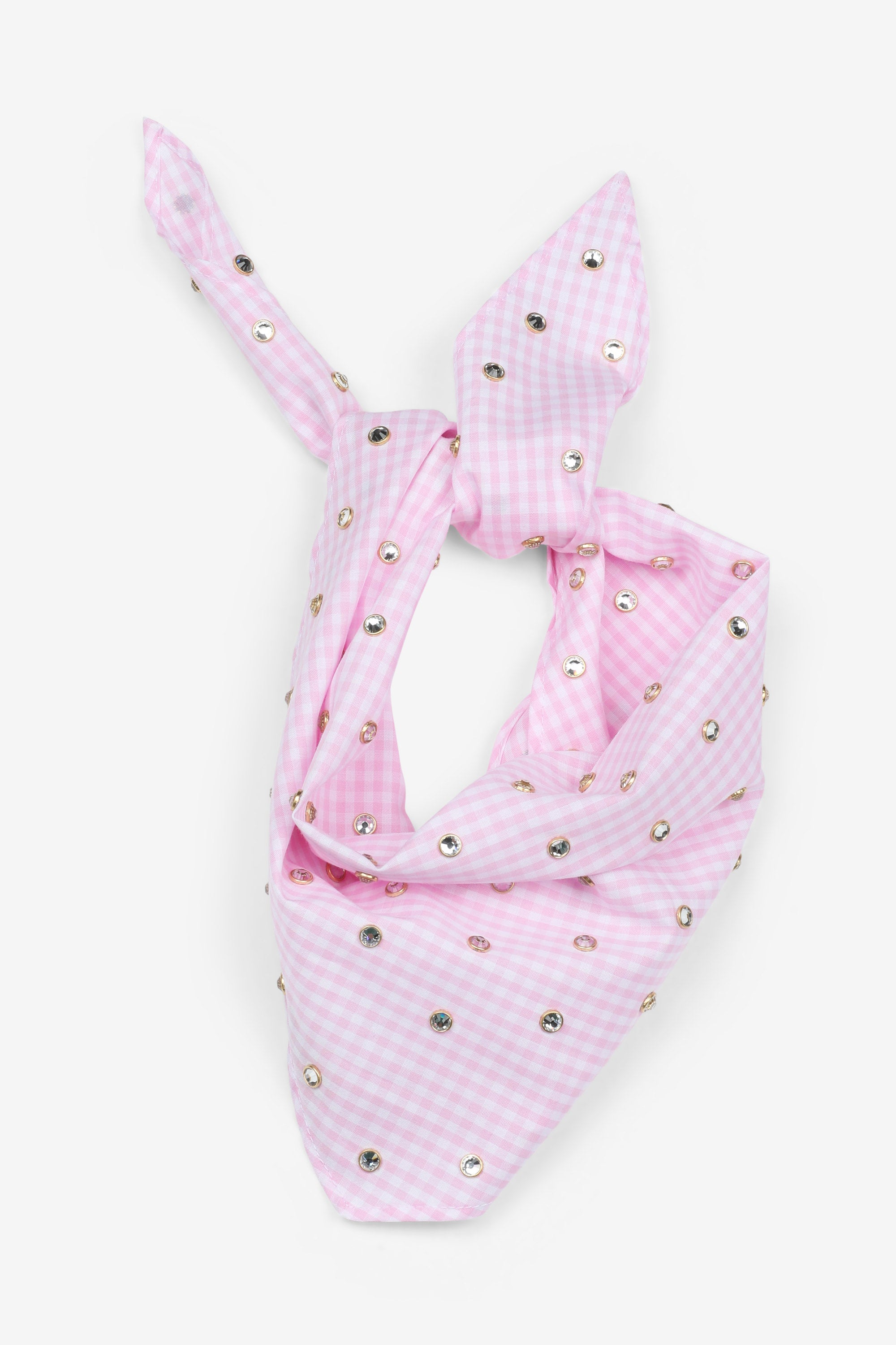 Crystal-Embellished Cotton Scarf