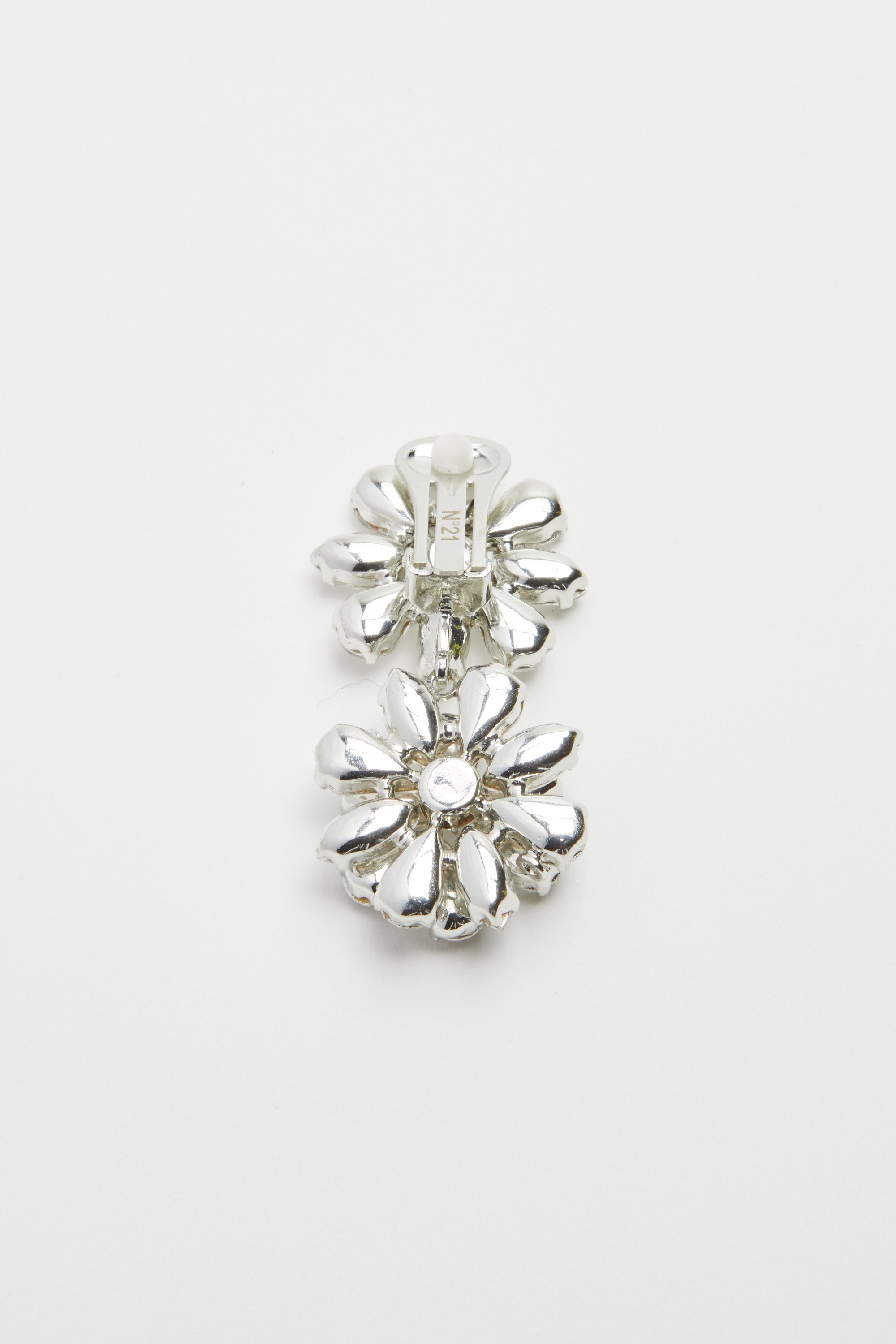 Crystal-Embellished Clip-On Earrings