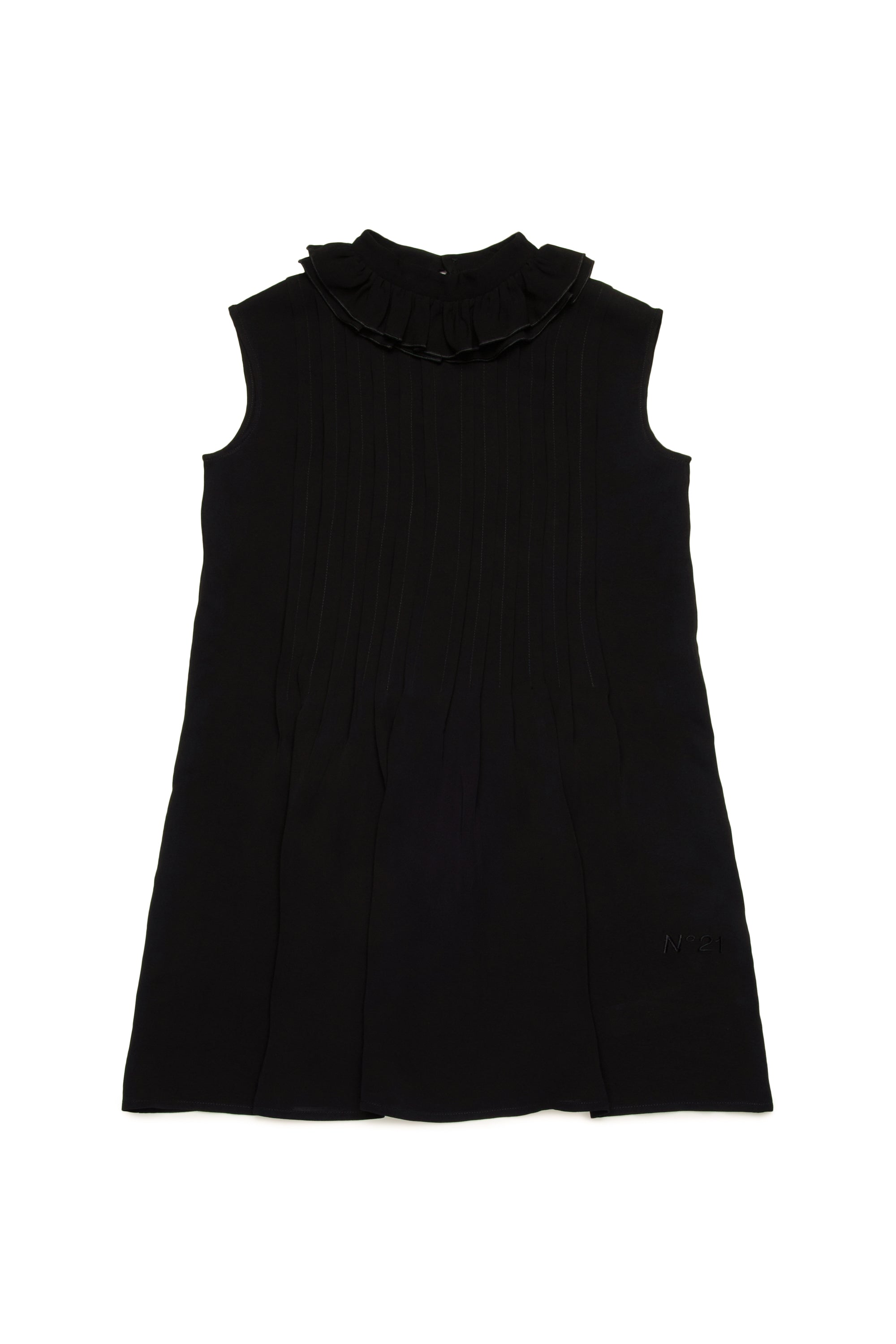 Pleated Sleeveless Dress