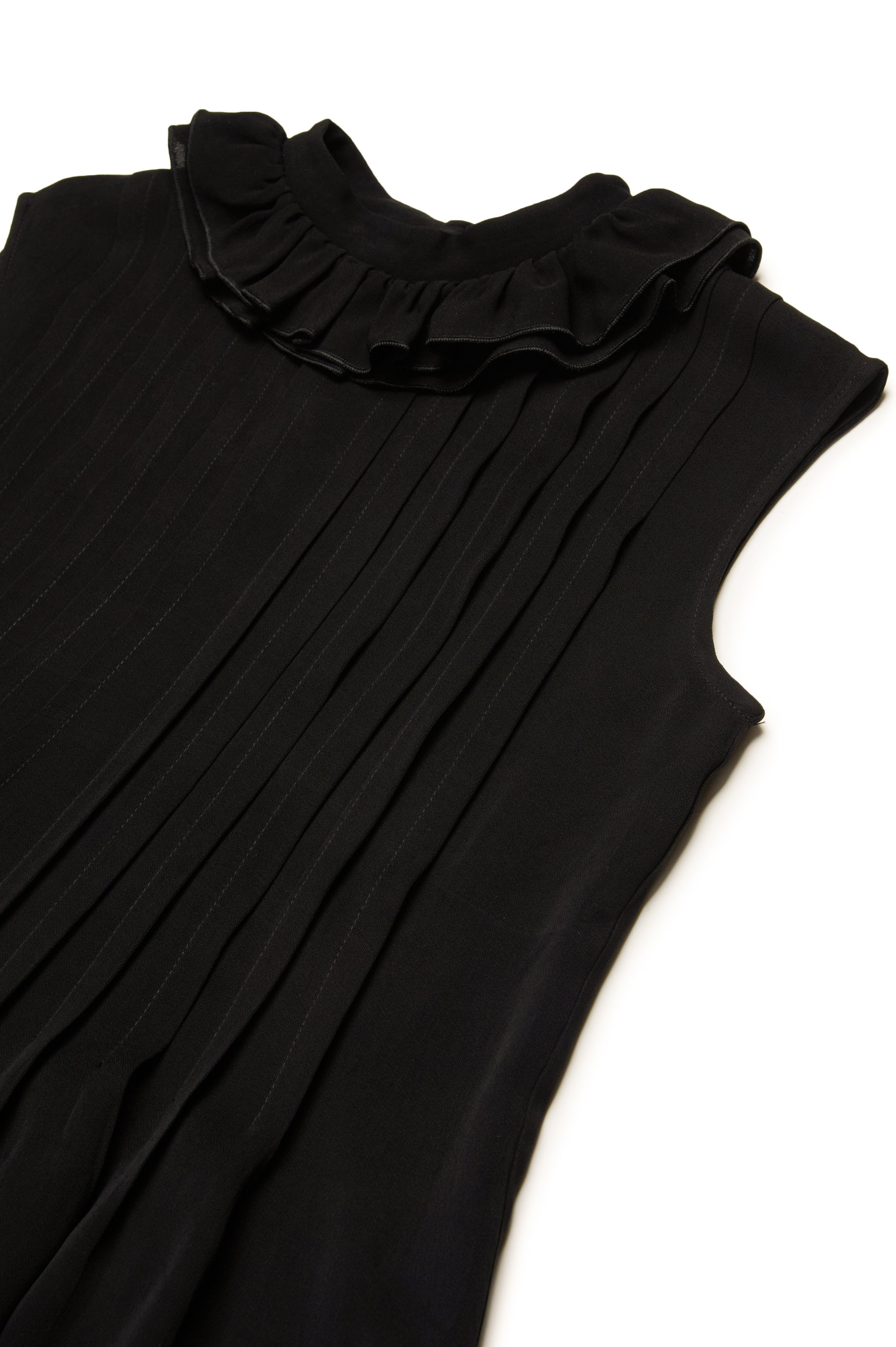 Pleated Sleeveless Dress