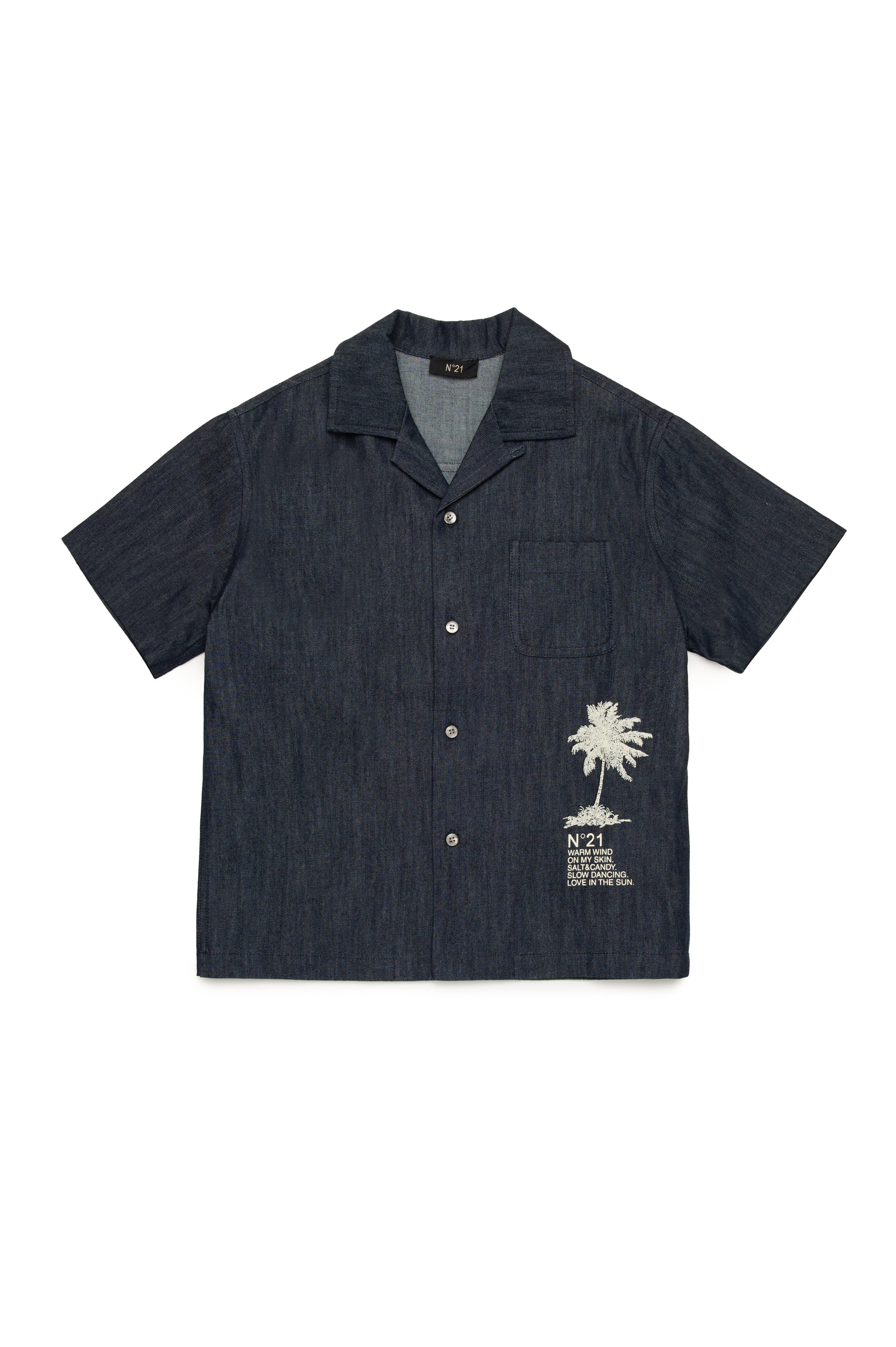 Palm-Tree Cotton Shirt