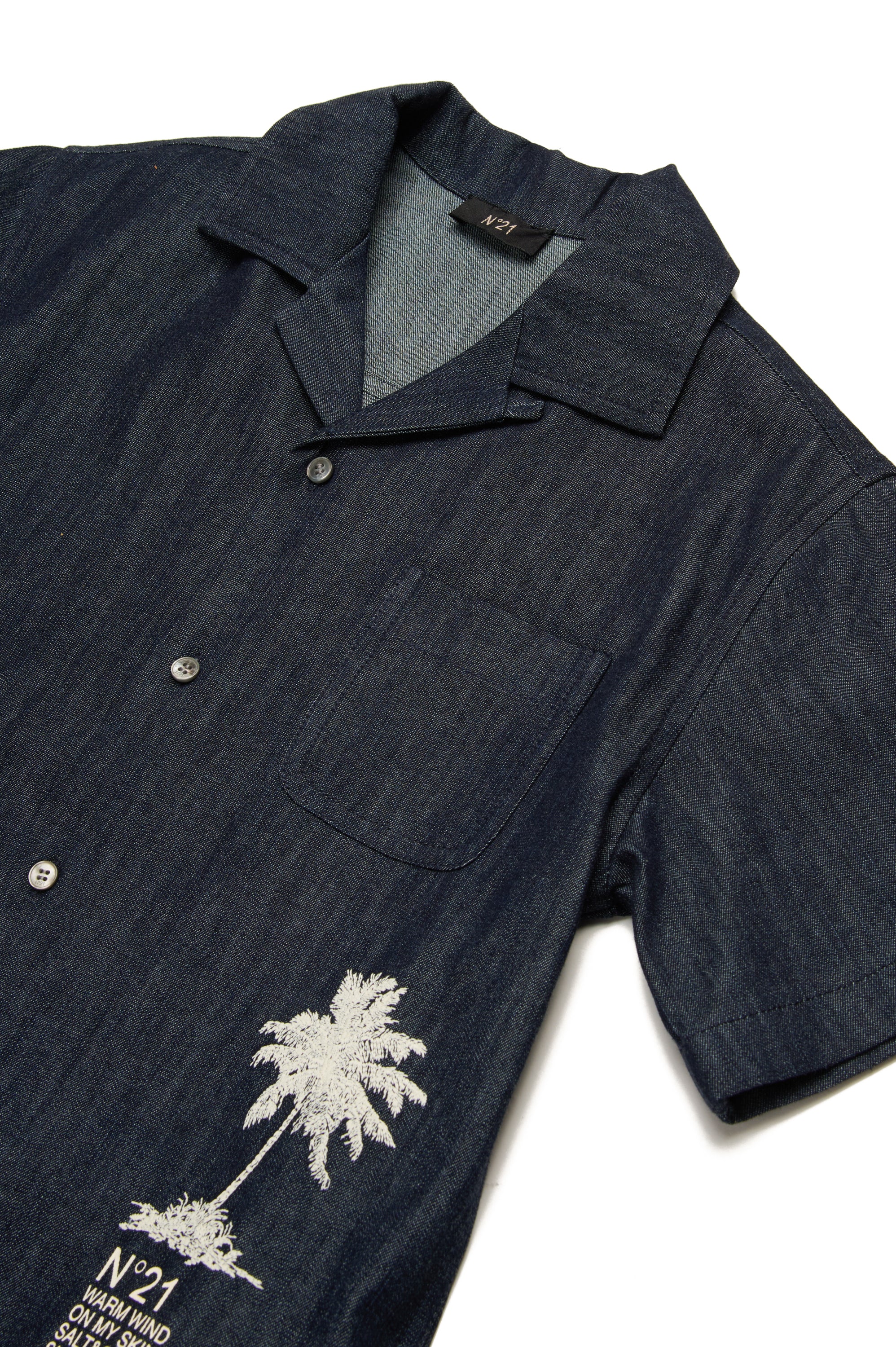 Palm-Tree Cotton Shirt