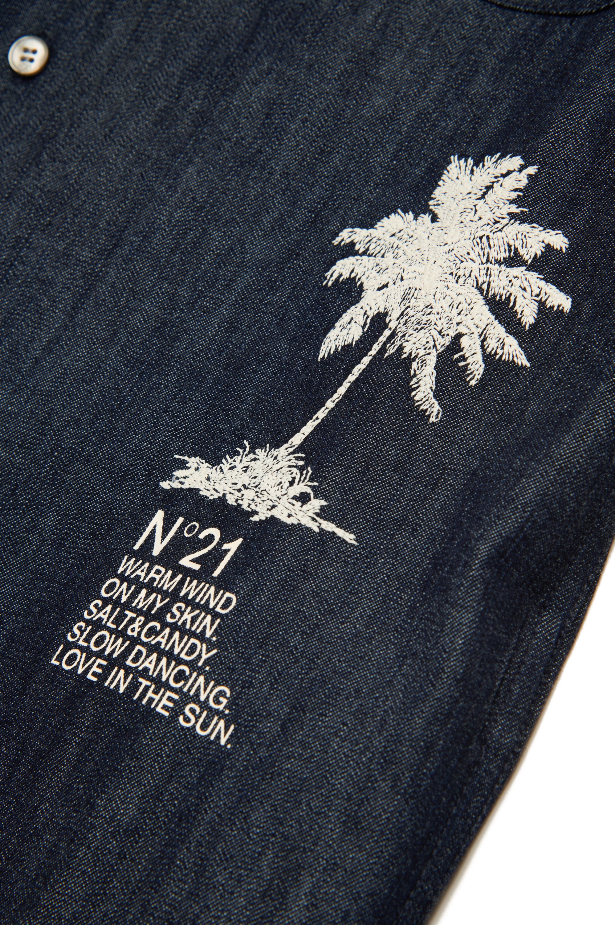 Palm-Tree Cotton Shirt