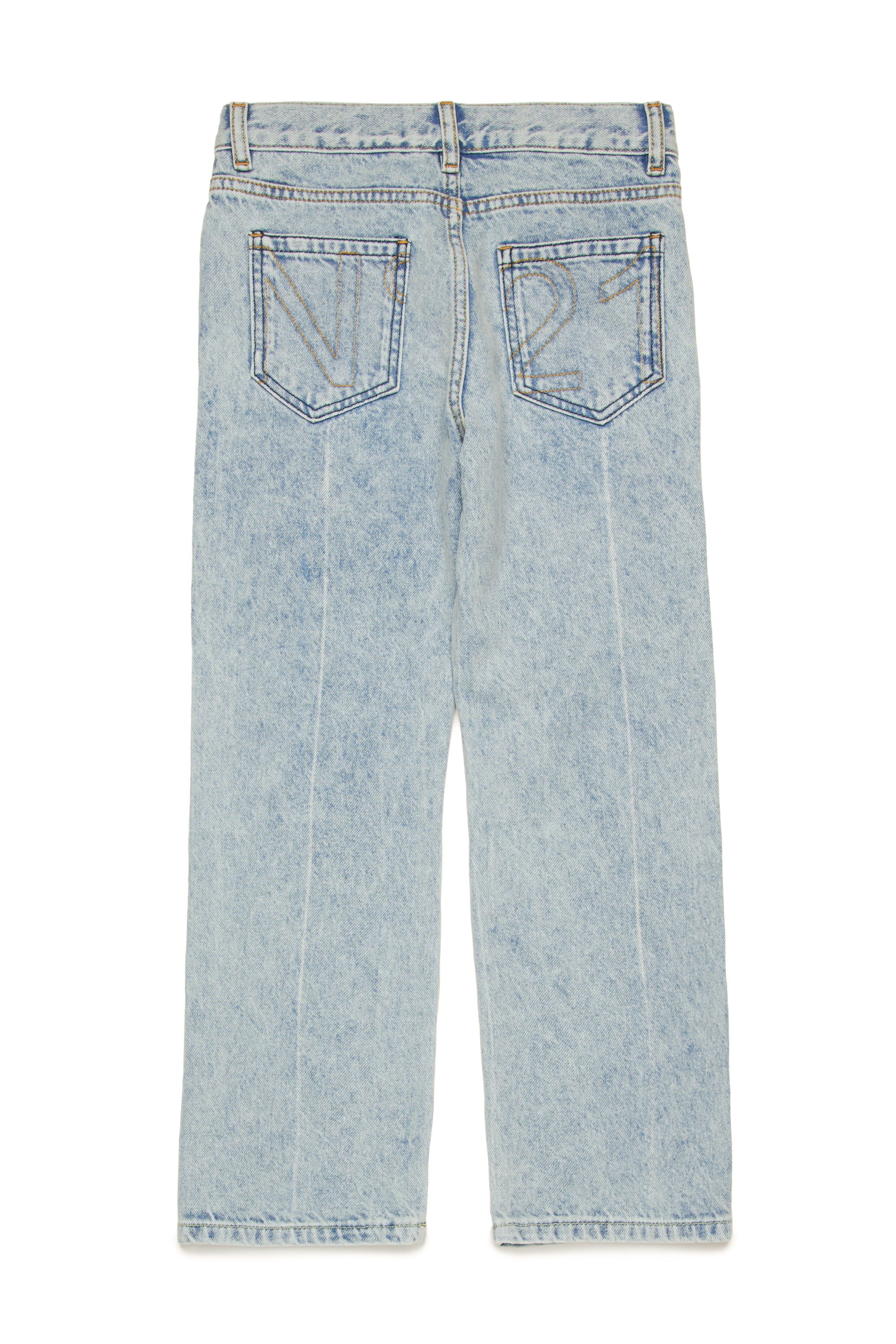 Logo-Appliqué Straight-Leg Jeans